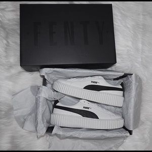 Puma x Fenty by Rihanna White Leather Creepers